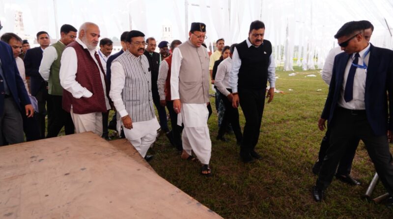 एफआरआई में रजत जयंती समारोह की तैयारियों का सीएम धामी ने किया निरीक्षण