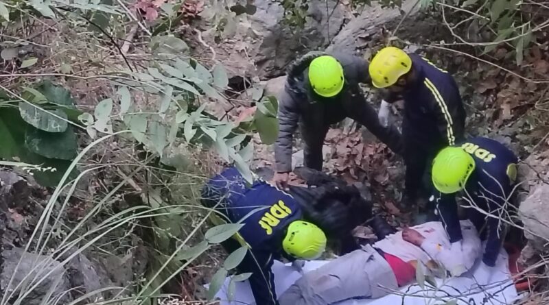 दर्दनाक हादसा- बारातियों से भरी जीप खाई में गिरी, एक महिला समेत पांच की मौत