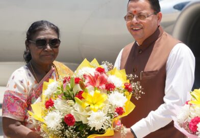उत्तराखण्ड आगमन पर राष्ट्रपति द्रौपदी मुर्मु का जौलीग्रांट एयरपोर्ट पर स्वागत